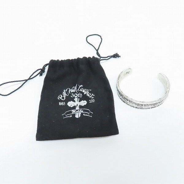 実際に弊社で買取させて頂いたBill Wall Leather/ビルウォールレザー グラフィティバングル ブレスレットの画像 8枚目