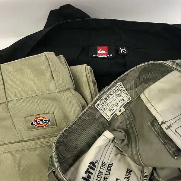 実際に弊社で買取させて頂いた【おまとめ品】AVIREX/アヴィレックス Quiksilver/クイックシルバー Dickies/ディッキーズ 他 パンツの画像 1枚目