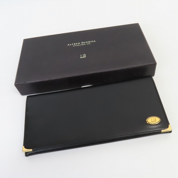 実際に弊社で買取させて頂いたALFRED DUNHILL/アルフレッド・ダンヒル 二つ折り 長財布/長札入れの画像 8枚目