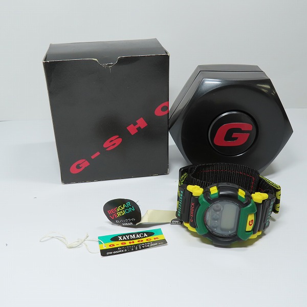 実際に弊社で買取させて頂いた【動作未確認】G-SHOCK/G-ショック 96'レゲエ ミュージックスピリット XAYMACA/ザイマカ DW-002RX-3の画像 6枚目