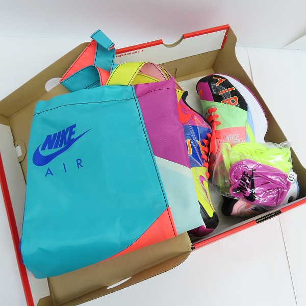 実際に弊社で買取させて頂いた【未使用】NIKE×atmos/ナイキ×アトモス AIR MAX2 LIGHT QS エア マックス2 ライト クイックストライク CJ6200-001 25.5の画像 7枚目