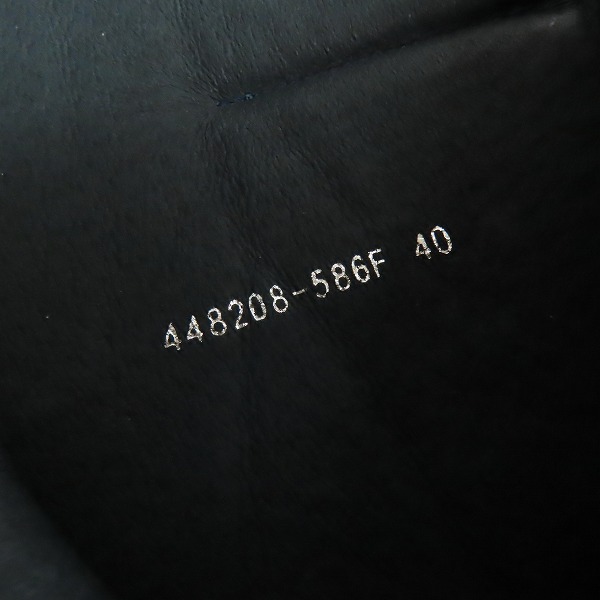 実際に弊社で買取させて頂いたNO ID/ノーアイディー ハイカット サイドレースアップ レザー ブーツ 448208-586 Size：40の画像 5枚目