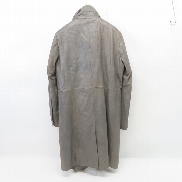 実際に弊社で買取させて頂いたNO ID./ノーアイディー ラムハーフベジタブルハイカラーチェスターコート 441030-384L/2の画像 1枚目