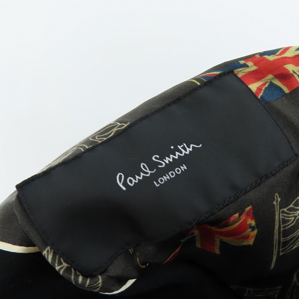 実際に弊社で買取させて頂いたPaul Smith/ポールスミス 裏地ユニオンジャック/英国旗柄 ロング丈 ウールチェスターコート PL-BM-31710/Sの画像 2枚目