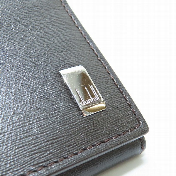 実際に弊社で買取させて頂いたdunhill/ダンヒル レザー ロングウォレット/長財布 ブラックの画像 7枚目