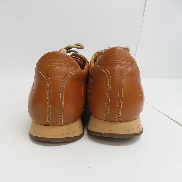 実際に弊社で買取させて頂いたBURBERRY/バーバリー レザー シューズ スニーカー BU1340/24.0の画像 1枚目