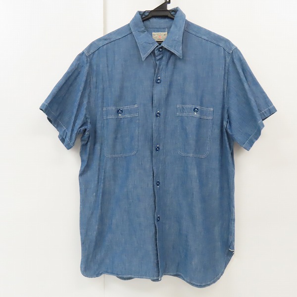 実際に弊社で買取させて頂いたBUZZ RICKSON'S/バズリクソンズ シャンブレーシャツ BR35856/16-16.5