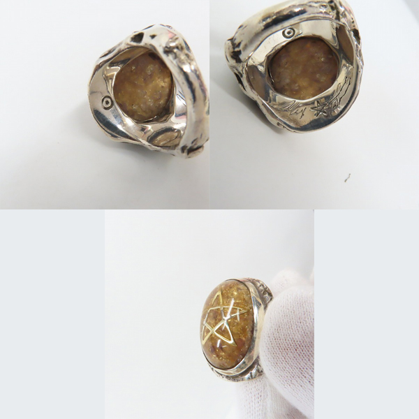 実際に弊社で買取させて頂いた【ギャラ付・カスタム】ALEX STEETER/アレックスストリーター 2012年限定 エンジェルハートリング アメジスト スター/15号の画像 5枚目