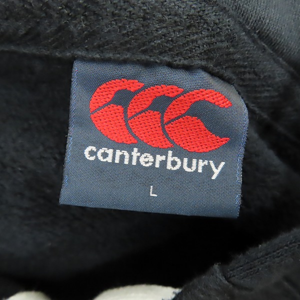 実際に弊社で買取させて頂いた【未使用】canterbury/カンタベリー RUGGER SWEAT HOODY/ラガースウェットフーディ RA42516/Lの画像 2枚目