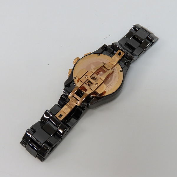 実際に弊社で買取させて頂いたEMPORIO ARMANI/エンポリオアルマーニ 腕時計 セラミカ ブラック AR1410【動作未確認】の画像 3枚目