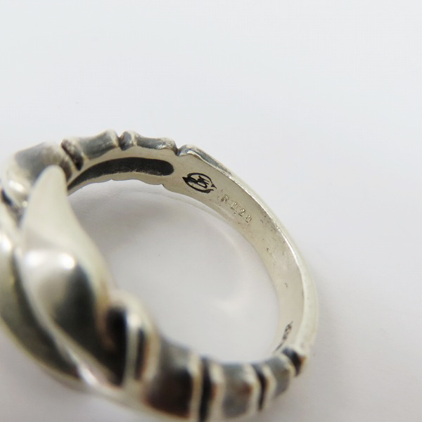 実際に弊社で買取させて頂いたBloody Mary/ブラッディマリー ダブルタローンリング ルビーアイ/15号の画像 6枚目