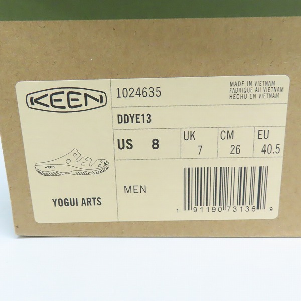 実際に弊社で買取させて頂いたKEEN/キーン YOGUI ARTS/ヨギ アーツ DDYE13/タイダイ サンダル 1024635/26.0の画像 9枚目