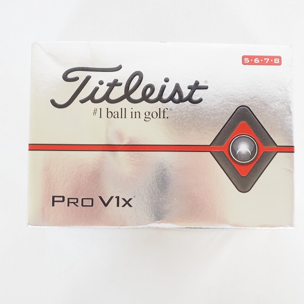 実際に弊社で買取させて頂いた【未使用】Titleist/タイトリスト PRO V1x ゴルフボール ホワイト 1ダースの画像 2枚目