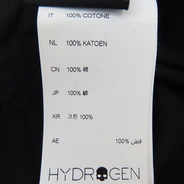 実際に弊社で買取させて頂いた【JPタグ】HYDROGEN/ハイドロゲン スカル装飾 Tシャツ/Lの画像 3枚目