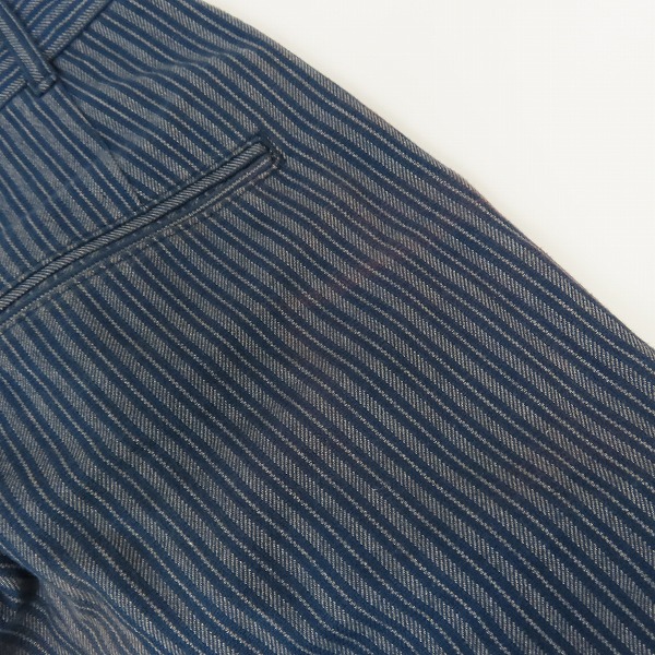 実際に弊社で買取させて頂いたCALEE/キャリー ストライプ柄 ワークパンツ/ベスト 2点セットの画像 5枚目