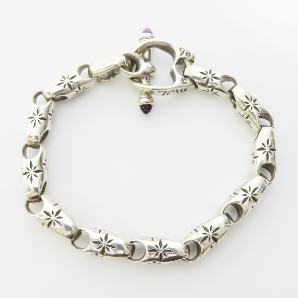 実際に弊社で買取させて頂いた【証明書付き】BILL WALL LEATHER/BWL/ビルウォールレザー B417:Mid Star Bracelet/ミッドスターブレスレットの画像 2枚目