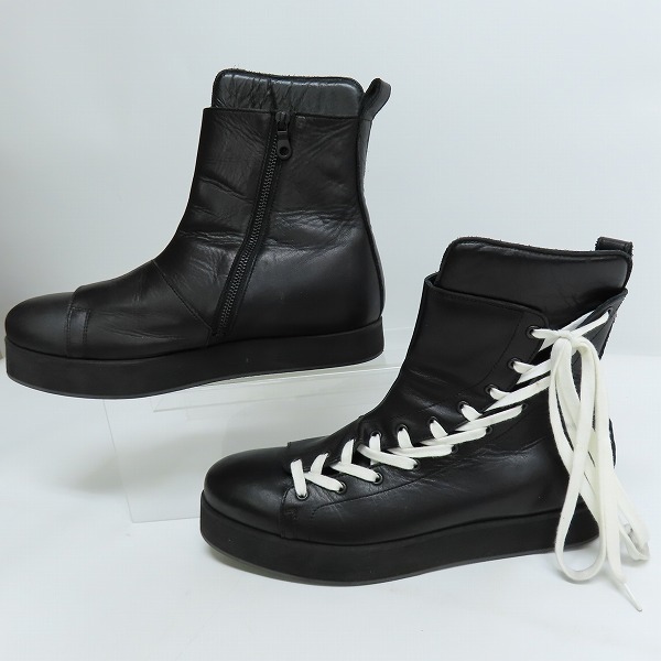 実際に弊社で買取させて頂いたNO ID./ノーアイディー サイドジップ ハイスニーカー 448208-586F/42の画像 3枚目