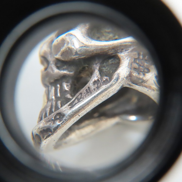 実際に弊社で買取させて頂いたBill Wall Leather/BWL/ビルウォールレザー グッドラックスカル ビーズ ゴールドサダー ストーンの画像 6枚目