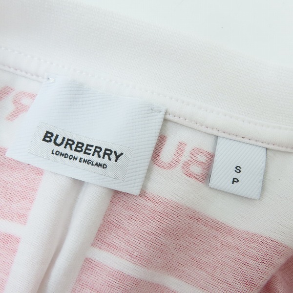 実際に弊社で買取させて頂いた【JPタグ】BURBERRY/バーバリー スローガンプリント半袖Tシャツ 8051983/Sの画像 2枚目