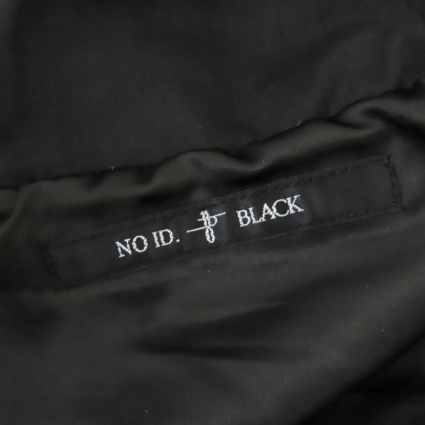 実際に弊社で買取させて頂いたNO ID. BLACK/ノーアイディー ブラック 羊革/ラムレザー ジャケット/ブルゾン 445030-969L/ONEの画像 2枚目
