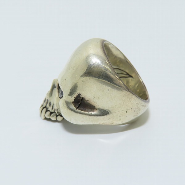 実際に弊社で買取させて頂いたCRAZY PIG/クレイジーピッグ ラージエビルスカルリング/17号の画像 2枚目