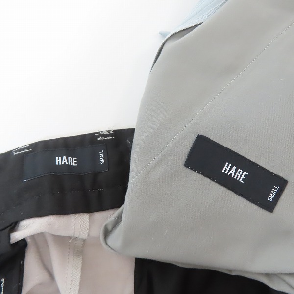 実際に弊社で買取させて頂いたHARE/ハレ パンツ グレー/ブルー 2点セット の画像 2枚目