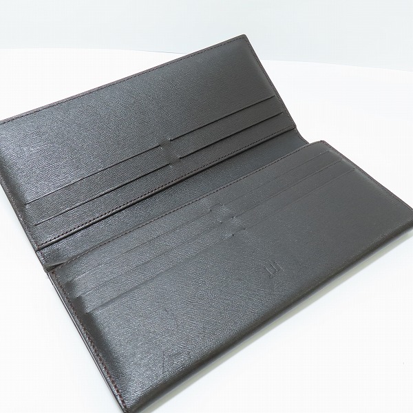 実際に弊社で買取させて頂いたdunhill/ダンヒル レザー ロングウォレット/長財布 ブラックの画像 3枚目
