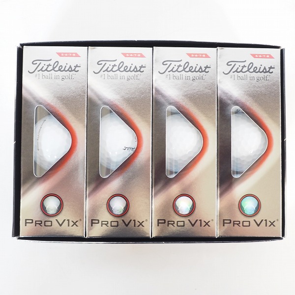 実際に弊社で買取させて頂いた【未使用】Titleist/タイトリスト PRO V1x ゴルフボール ホワイト 1ダース