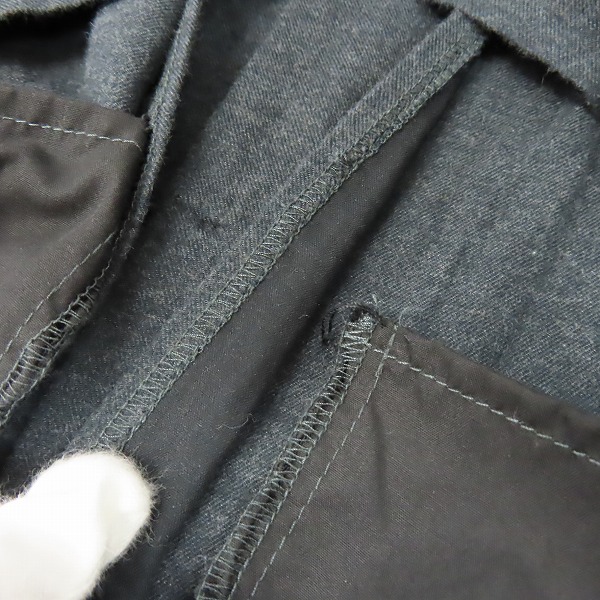 実際に弊社で買取させて頂いたTHE CRIMIE/クライミー コットン 長袖シャツ ダークグレー系/L　の画像 6枚目