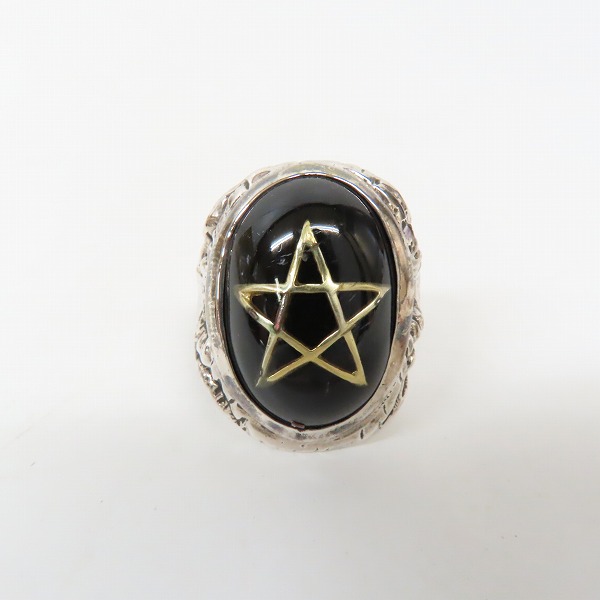 実際に弊社で買取させて頂いたALEX STEETER/アレックスストリーター Angel Heart Ring/エンジェルハートリング 東京ブラック/18号の画像 1枚目