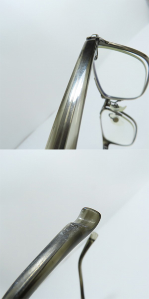 実際に弊社で買取させて頂いた999.9/フォーナインズ レンズ度入り フルリム メガネフレーム/眼鏡/アイウェア S-823Tの画像 9枚目