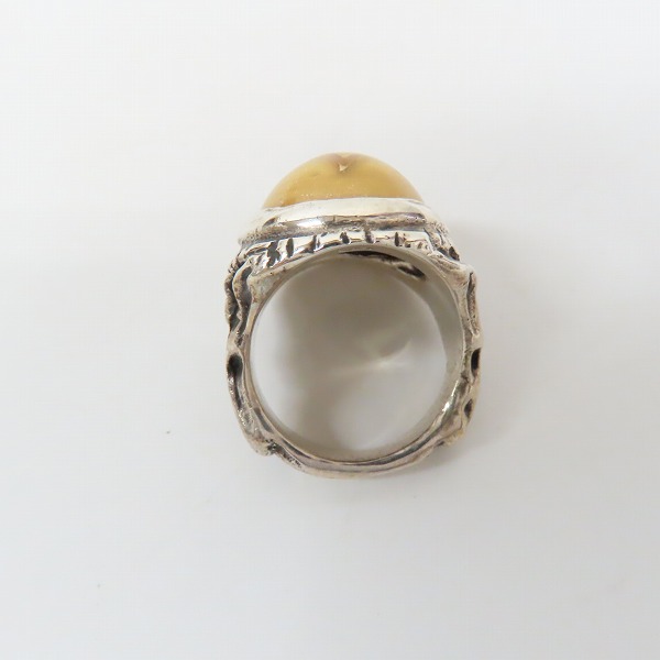 実際に弊社で買取させて頂いたALEX STEETER/アレックスストリーター 2011年限定 Angel Heart Ring/エンジェルハートリング パール/19号の画像 5枚目