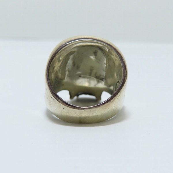 実際に弊社で買取させて頂いたCRAZY PIG/クレイジーピッグ ラージエビルスカルリング/17号の画像 3枚目