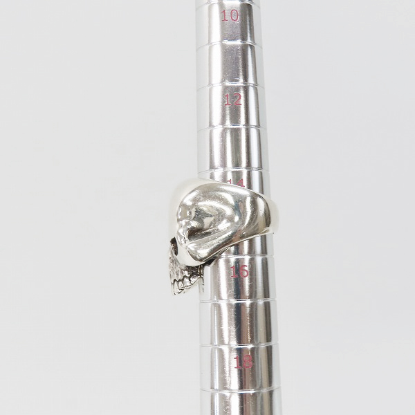 実際に弊社で買取させて頂いたCRAZY PIG/クレイジーピッグ ラージエビルスカルリング/15号の画像 8枚目