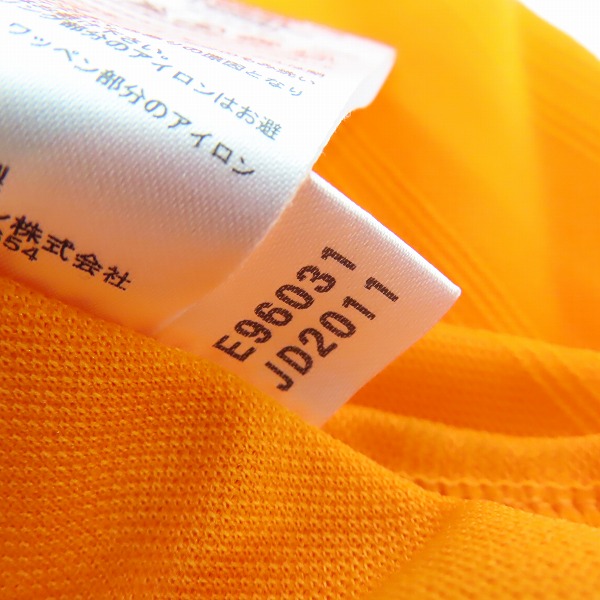 実際に弊社で買取させて頂いたadidas/アディダス 読売ジャイアンツ 巨人漢字 ユニフォーム 橙色/XOの画像 4枚目