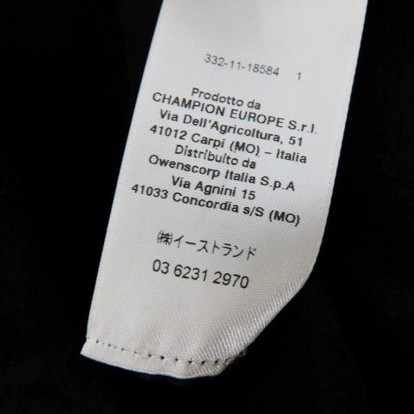 実際に弊社で買取させて頂いたRICK OWENS/リックオウエンス×Champion/チャンピオン ロゴ刺繍半袖 Tシャツ CM01B7926/Sの画像 4枚目