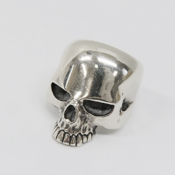 実際に弊社で買取させて頂いたCRAZY PIG/クレイジーピッグ ラージエビルスカルリング/15号