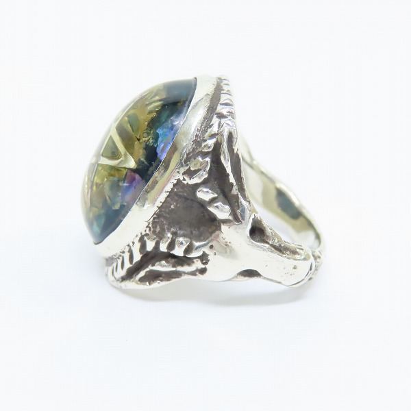 実際に弊社で買取させて頂いたALEX STREETER/アレックスストリーター エンジェルハートリング クラックブルー 18-19号の画像 2枚目