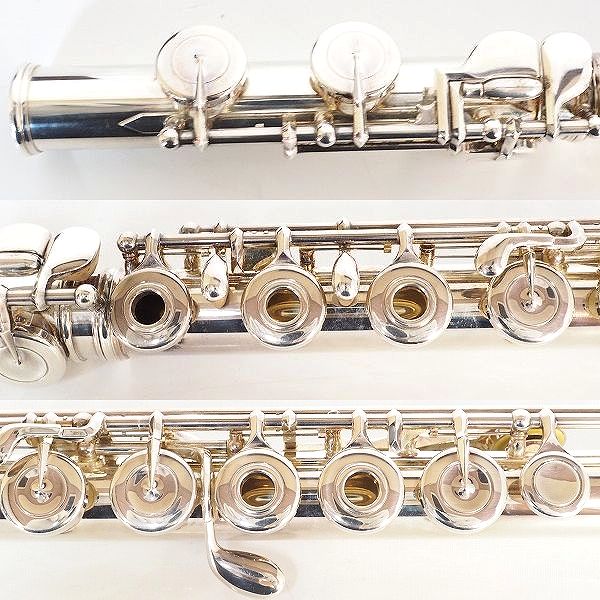 実際に弊社で買取させて頂いたSANKYO PRIMA/サンキョウ フルート 総銀製（925） リングキー ハードケース付の画像 5枚目