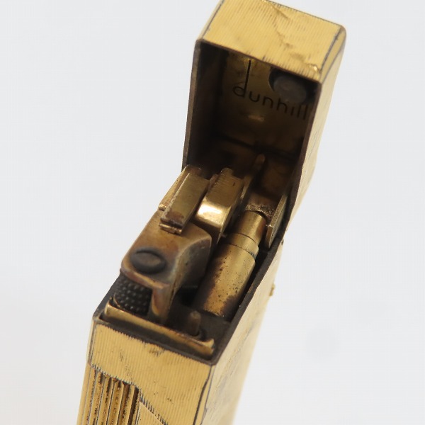 実際に弊社で買取させて頂いたdunhill/ダンヒル サイドローラー ガスライター ゴールドの画像 5枚目