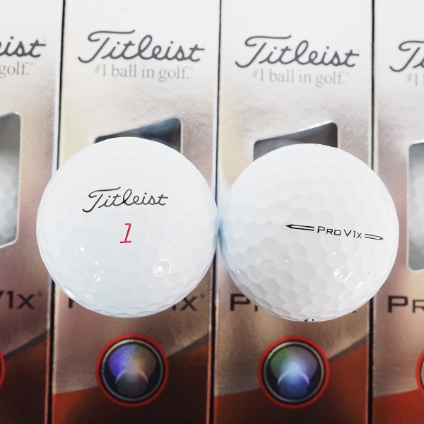 実際に弊社で買取させて頂いた【未使用】Titleist/タイトリスト PRO V1x ゴルフボール ホワイト 1ダースの画像 1枚目