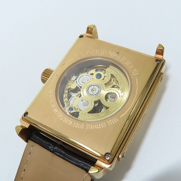 実際に弊社で買取させて頂いた【ジャンク】EMPORIO ARMANI/エンポリオアルマーニ 革ベルト 時計/ウォッチ AR-4233-30の画像 3枚目