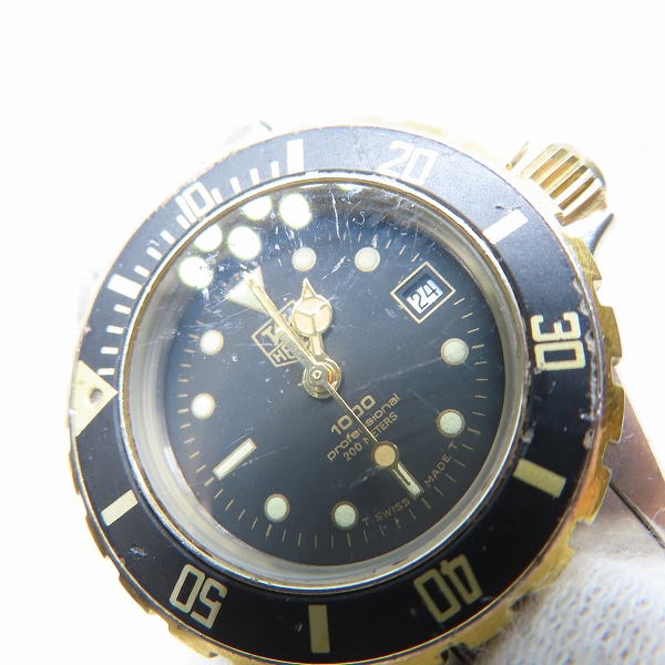実際に弊社で買取させて頂いたTAG HEUER/タグホイヤー プロフェッショナル 1000 クォーツ 980 018N【動作未確認】の画像 5枚目