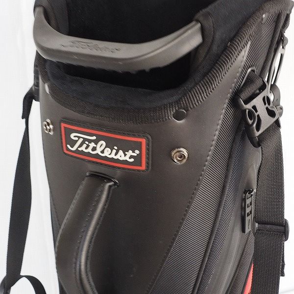 実際に弊社で買取させて頂いたTitleist/タイトリスト TB20SXSF  ゴルフ 9型 4分割スタンド式 キャディバッグ ブラックの画像 4枚目