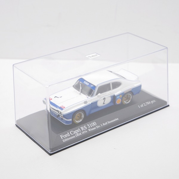 実際に弊社で買取させて頂いたMINICHAMPS/ミニチャンプス 1/43 FORD CAPRI RS 3100 Eifelrennen DRM 1974 #2 Winner DIV.1 Rolf Stommelen フォード 