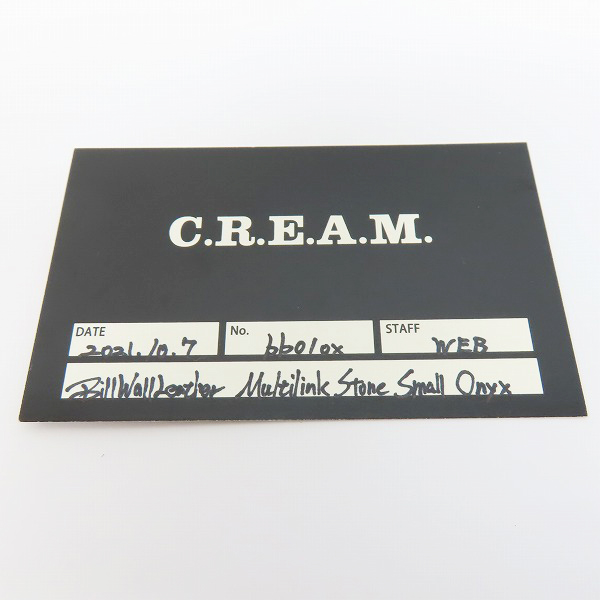 実際に弊社で買取させて頂いた【ギャラ付】Bill Wall Leather/ビルウォールレザー マルチリングストーンブレスレット スモールオニキスの画像 6枚目