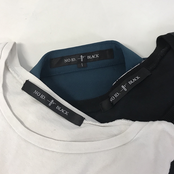 実際に弊社で買取させて頂いた【おまとめ品】NO ID. BLACK/ノーアイディー ブラック シャツ/カットソーの画像 1枚目