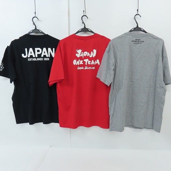実際に弊社で買取させて頂いたCANTERBURY/カンタベリー ラグビー日本代表Tシャツ 3点セットの画像 1枚目