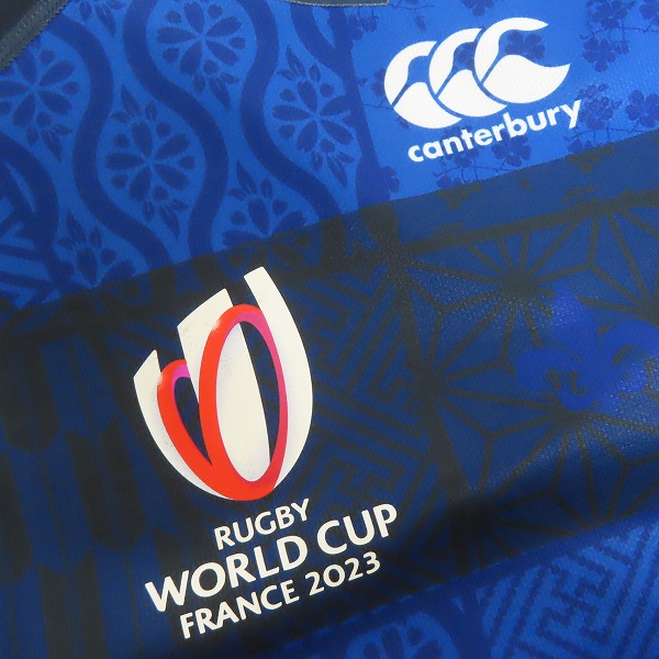 実際に弊社で買取させて頂いた(1)【未使用】カンタベリー ラグビー ジャパンRWC2023/日本代表 レプリカオルタネイトジャージ アウェイ RG33981WC/Lの画像 6枚目
