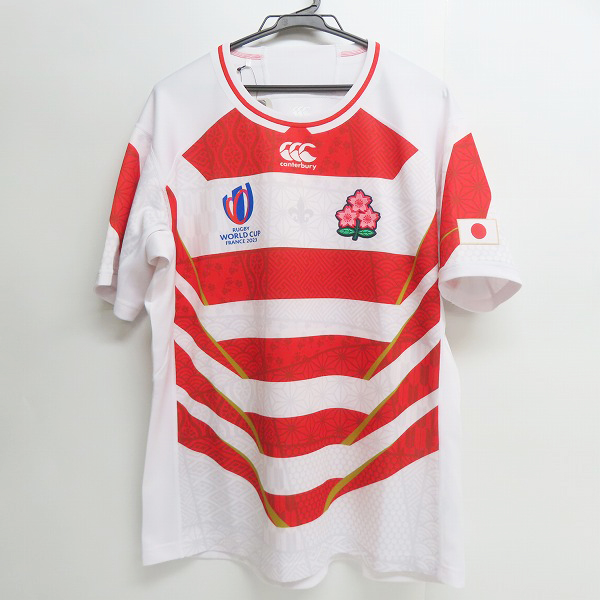 実際に弊社で買取させて頂いた【未使用】CANTERBURY/カンタベリー ラグビー ジャパンRWC2023/日本代表 レプリカジャージ ホーム RG33980WC/XL